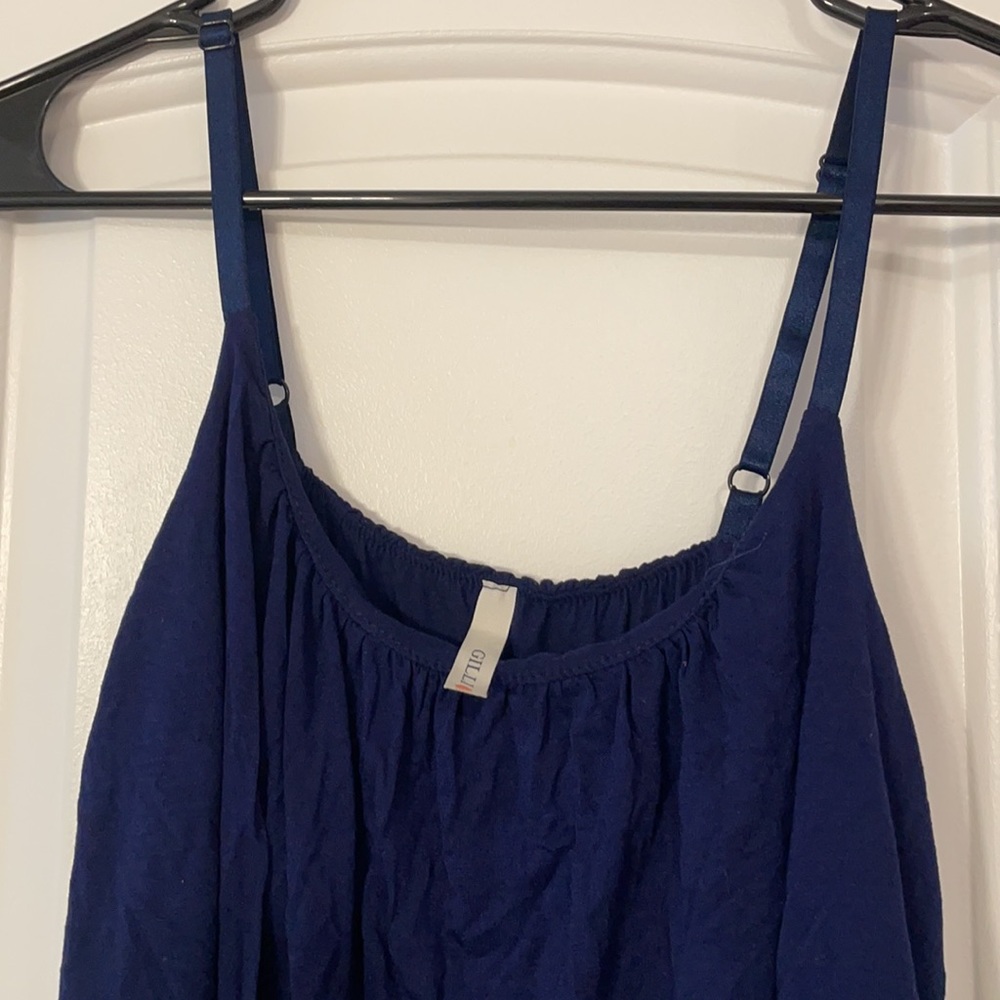 Blue Sundress with Top Ruffle - Picture 3 of 5